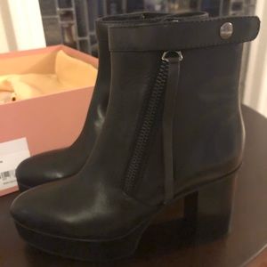NWB Acne Studios 7 black platform bootie